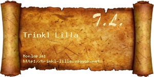 Trinkl Lilla névjegykártya