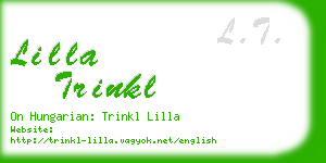 lilla trinkl business card